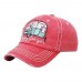 "HAPPY CAMPER" Embroidered  Vintage Style Ball Cap with Washedlook  eb-37237432
